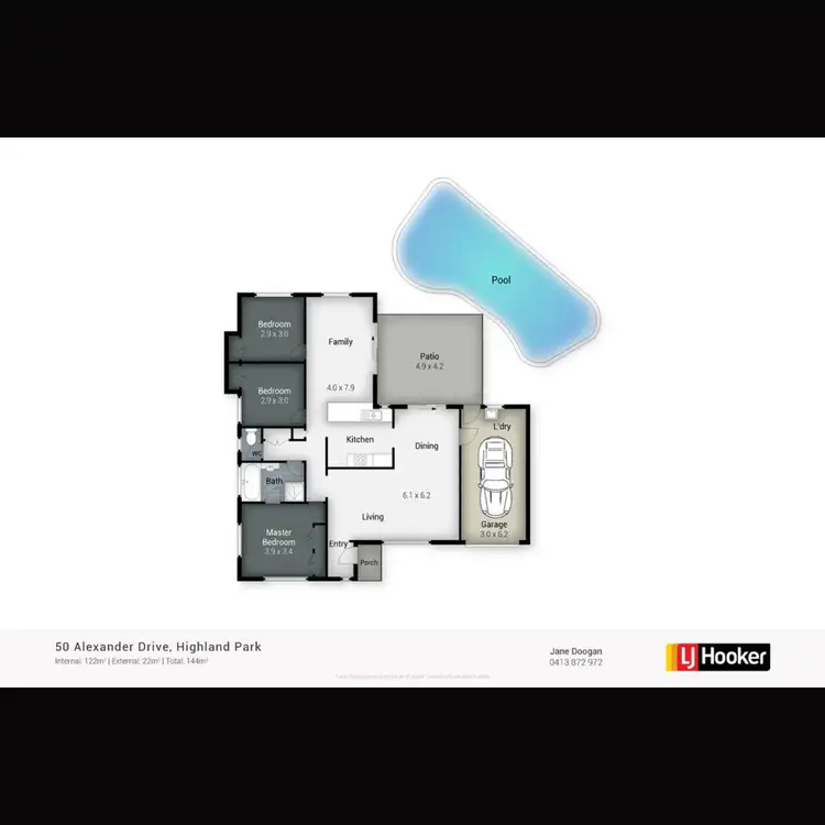 Floorplan of Homely house listing, 50 Alexander Drive, Highland Park QLD 4211