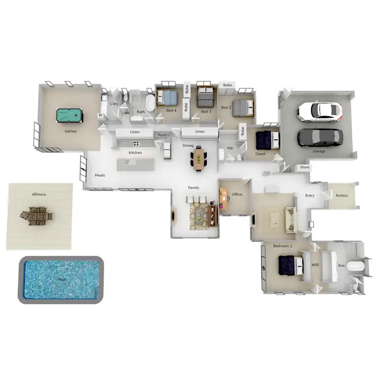 Floorplan of Homely house listing, 11 Flello Rise, Bedfordale WA 6112