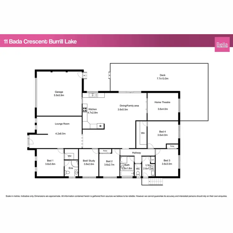 Floorplan of Homely house listing, 11 Bada Crescent, Burrill Lake NSW 2539