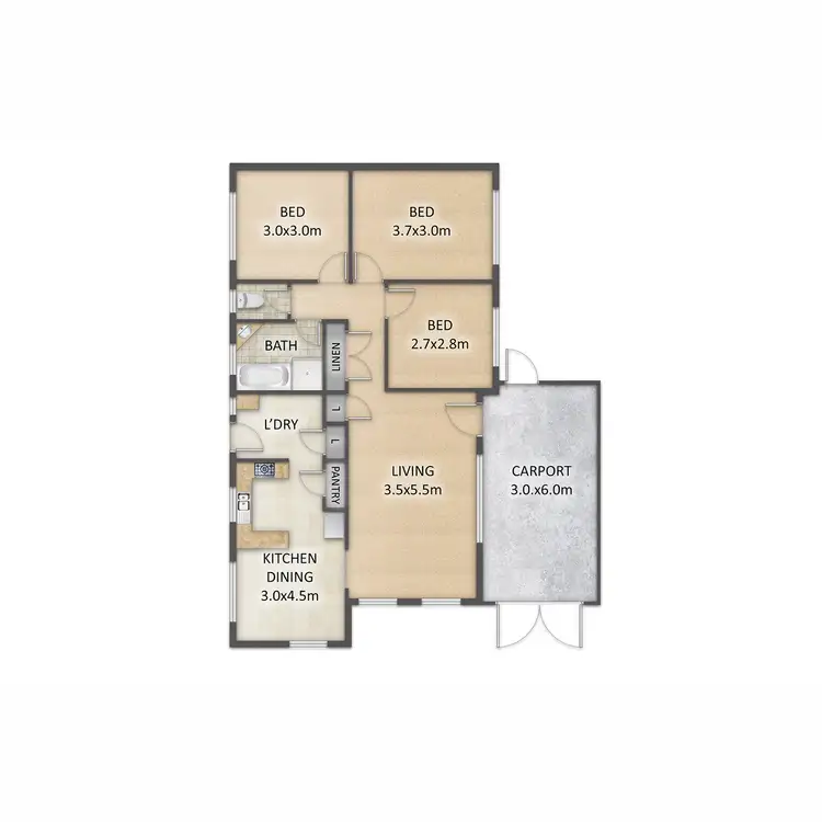 Floorplan of Homely house listing, 14 Tonya Court, Woodridge QLD 4114