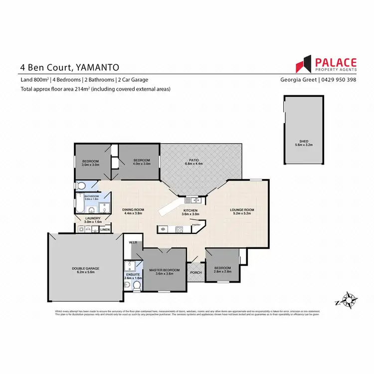 Floorplan of Homely house listing, 4 Ben Court, Yamanto QLD 4305