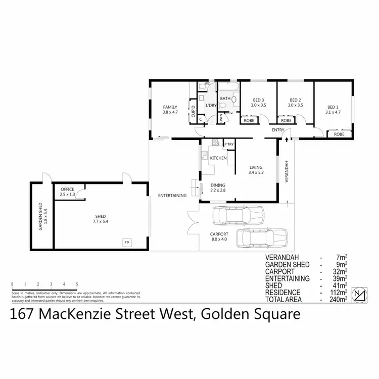Floorplan of Homely house listing, 167 Mackenzie Street West, Golden Square VIC 3555