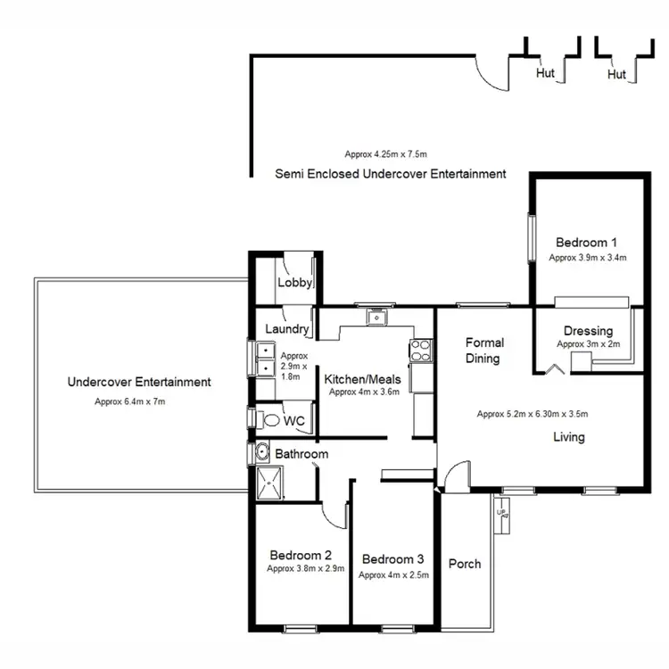 Floorplan of Homely house listing, 1 Abernethy Avenue, Port Augusta SA 5700