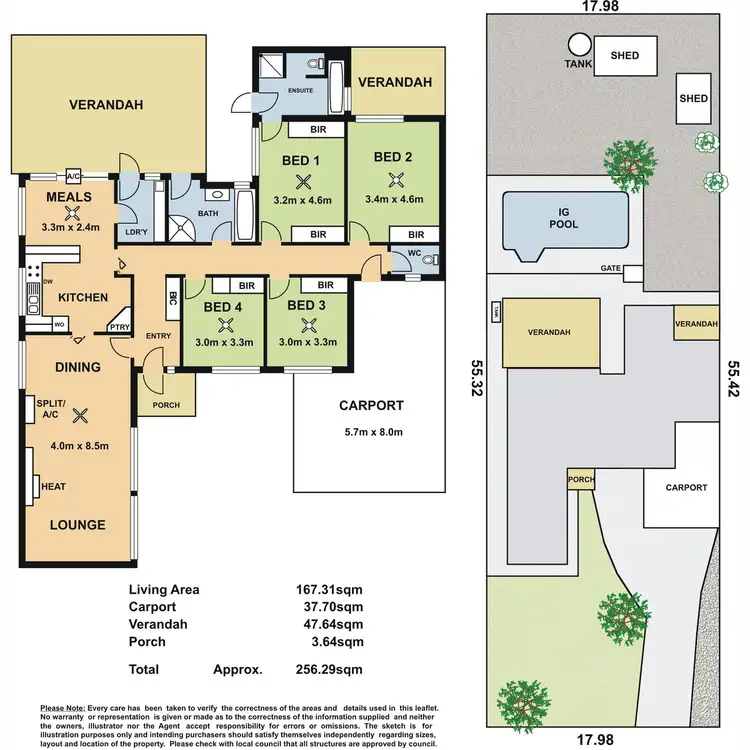 Floorplan of Homely house listing, 17 Leane Avenue, Ridgehaven SA 5097