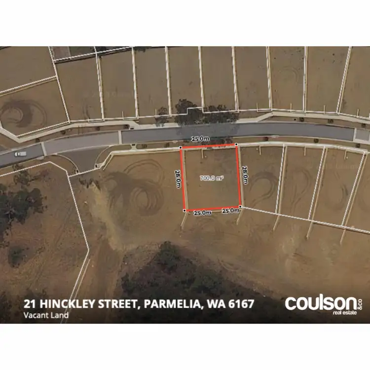 Floorplan of Homely land listing, 21 Hinckley Street, Parmelia WA 6167
