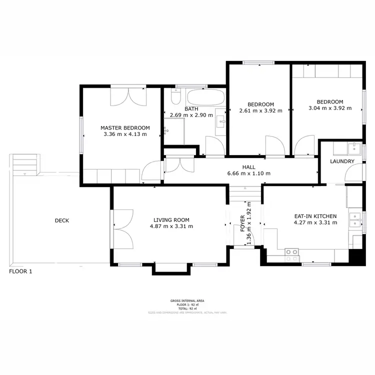 Floorplan of Homely house listing, 14 Apanie Street, Chigwell TAS 7011