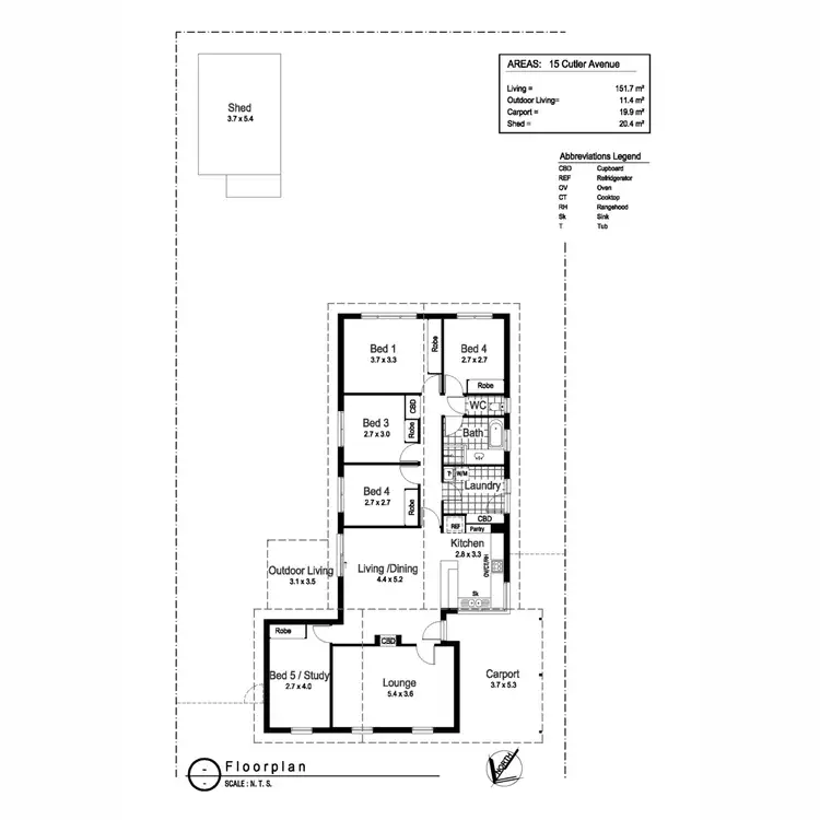Floorplan of Homely house listing, 15 Cutler Avenue, Kooringal NSW 2650