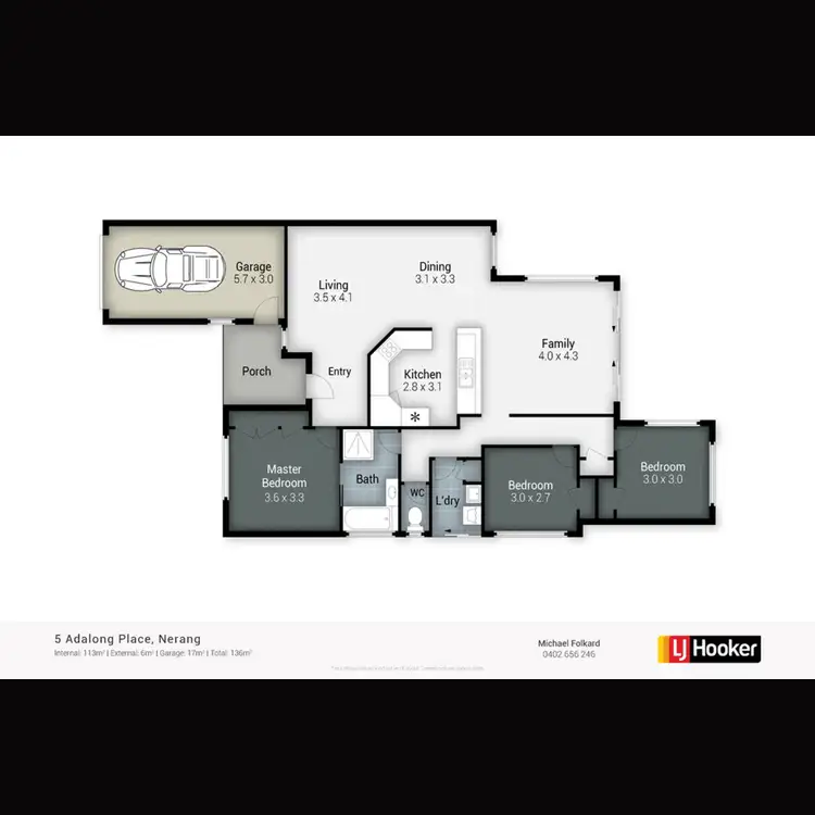 Floorplan of Homely house listing, 5 Adalong Place, Nerang QLD 4211