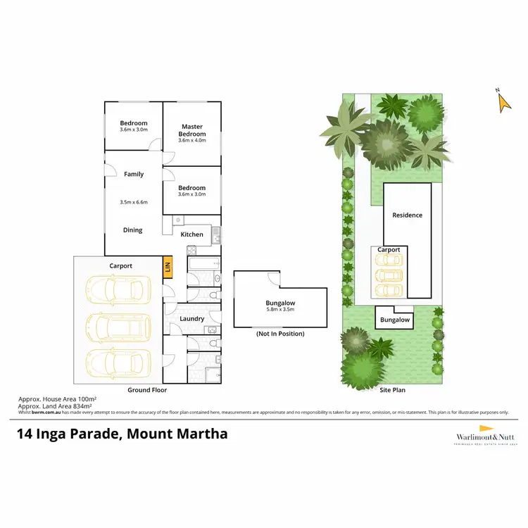 Floorplan of Homely house listing, 14 Inga Parade, Mount Martha VIC 3934