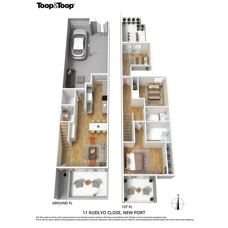 Floorplan of Homely house listing, 11 Kudlyo Close, New Port SA 5015