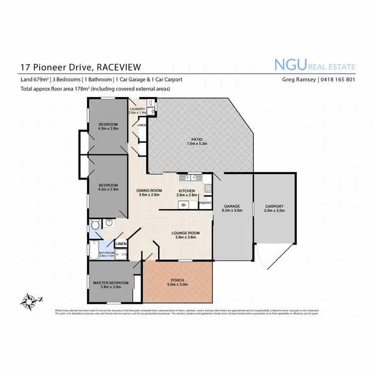 Floorplan of Homely house listing, 17 Pioneer Drive, Raceview QLD 4305