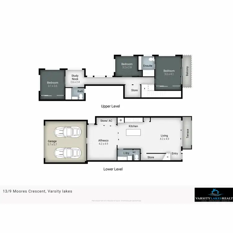 Floorplan of Homely apartment listing, 13/9 Moores Cr, Varsity Lakes QLD 4227