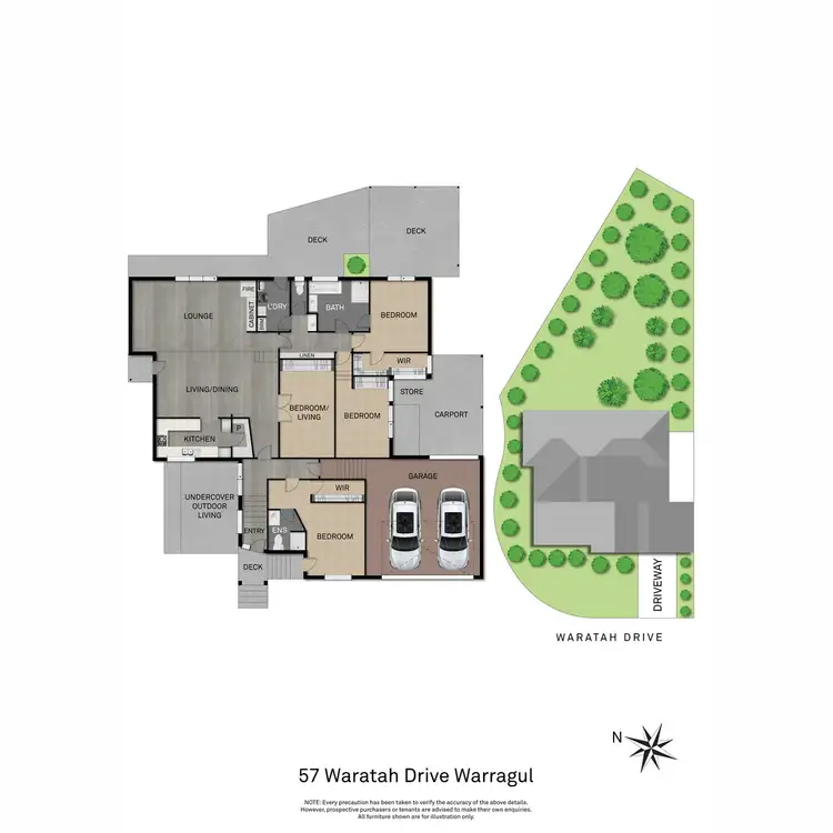 Floorplan of Homely house listing, 57 Waratah Drive, Warragul VIC 3820