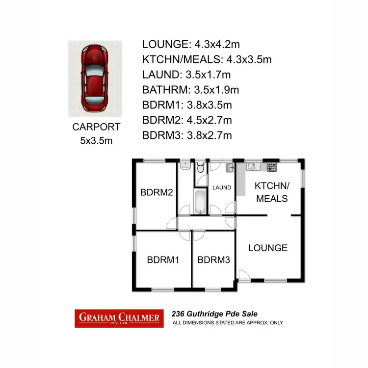 Floorplan of Homely house listing, 236 Guthridge Parade, Sale VIC 3850