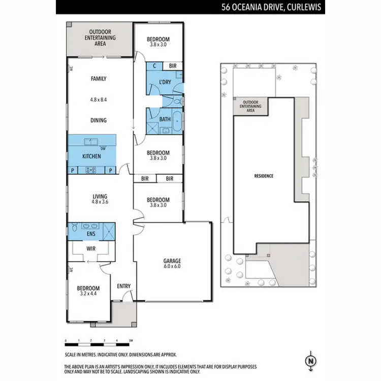 Floorplan of Homely house listing, 56 Oceania Dve, Curlewis VIC 3222