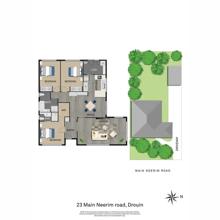 Floorplan of Homely house listing, 23 Main Neerim Road, Drouin VIC 3818