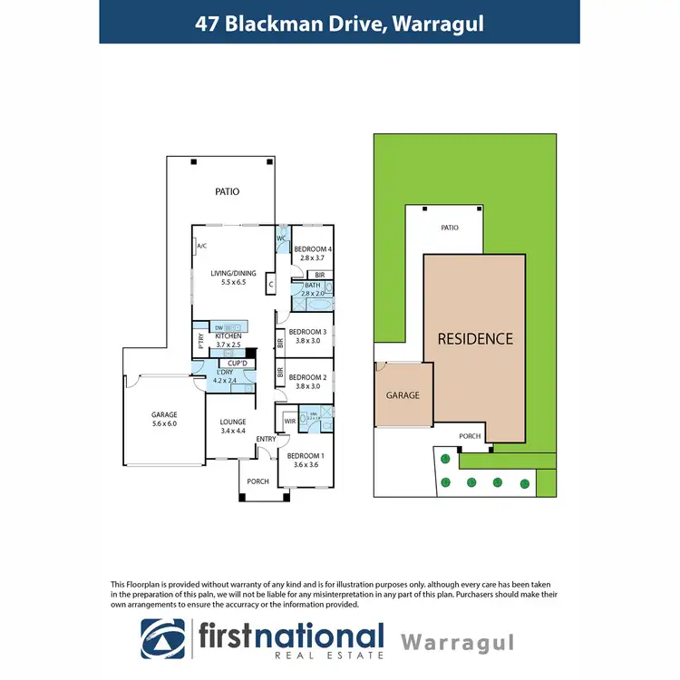 Floorplan of Homely house listing, 47 Blackman Drive, Warragul VIC 3820