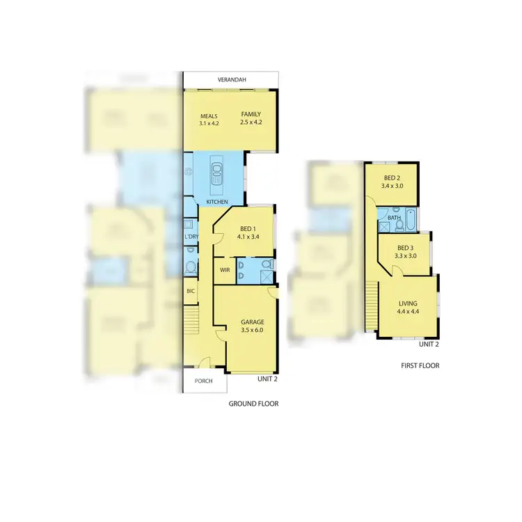 Floorplan of Homely townhouse listing, 2/5 Mary Street, Hamlyn Heights VIC 3215