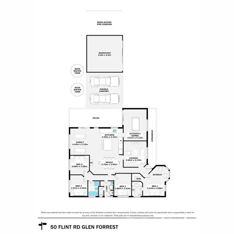 Floorplan of Homely house listing, 50 Flint Road, Glen Forrest WA 6071