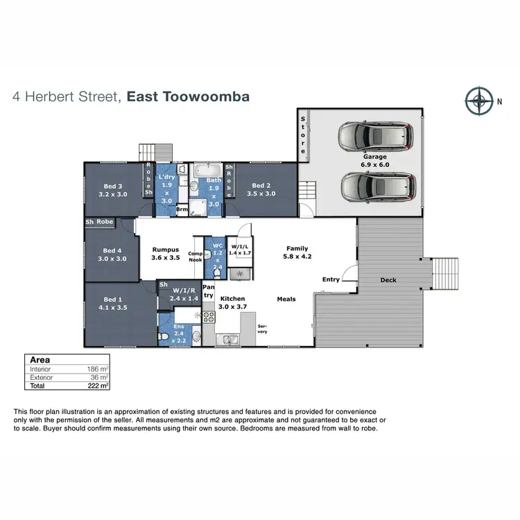 Floorplan of Homely house listing, 4 Herbert Street, East Toowoomba QLD 4350