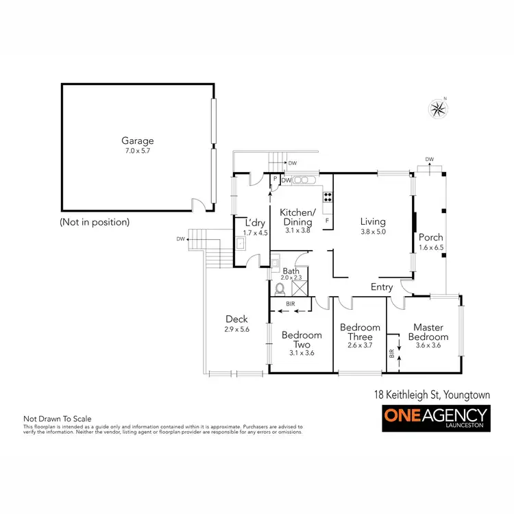 Floorplan of Homely house listing, 18 Keithleigh Street, Youngtown TAS 7249