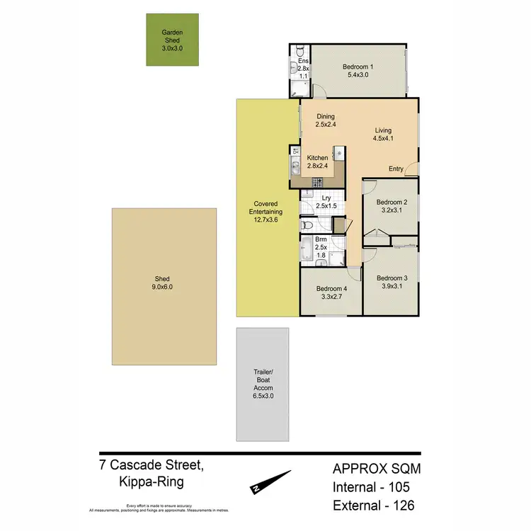 Floorplan of Homely house listing, 7 Cascade Street, Kippa-ring QLD 4021