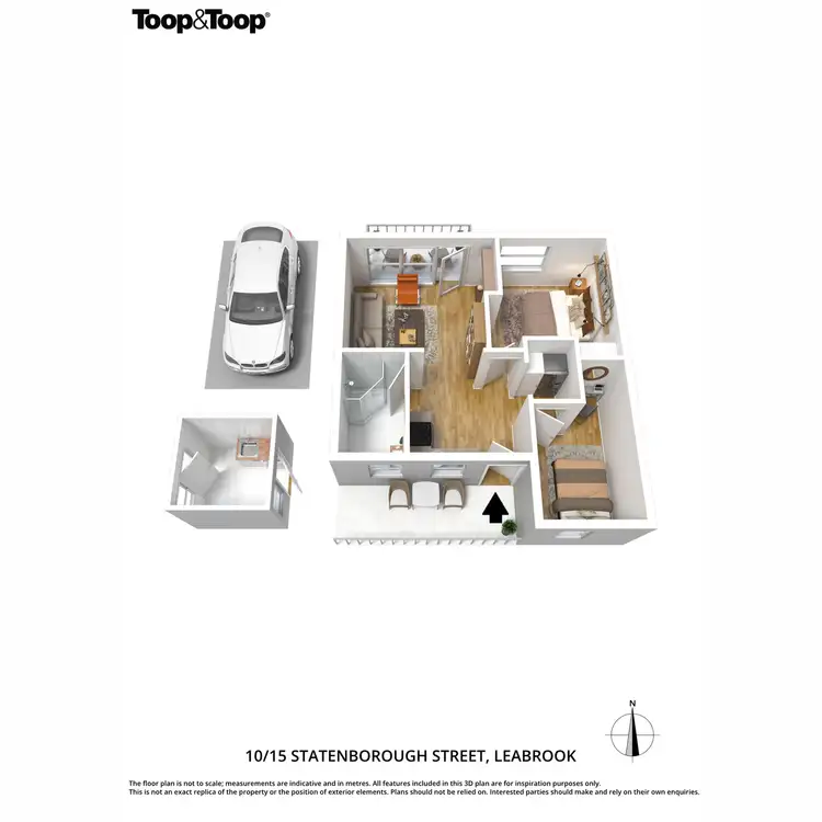 Floorplan of Homely apartment listing, 10/15 Statenborough Street, Leabrook SA 5068