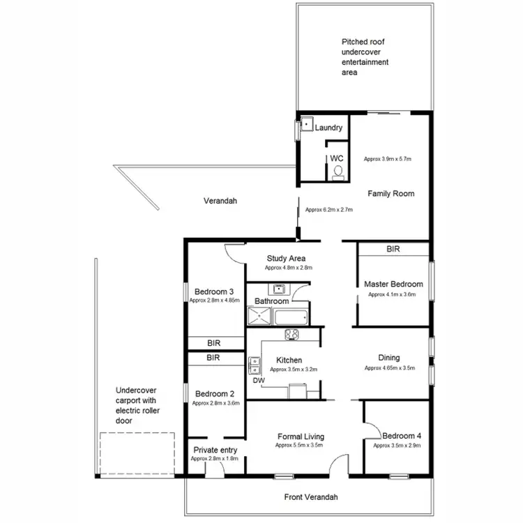 Floorplan of Homely house listing, 1 Glyde Street, Port Augusta SA 5700