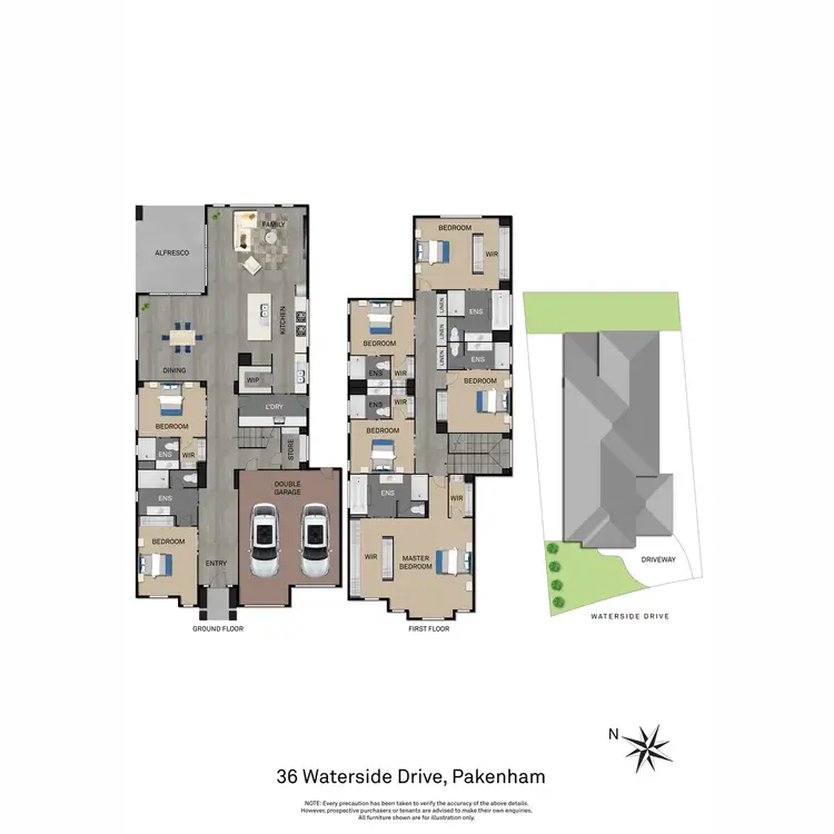 Floorplan of Homely house listing, 36 Waterside Drive, Pakenham VIC 3810