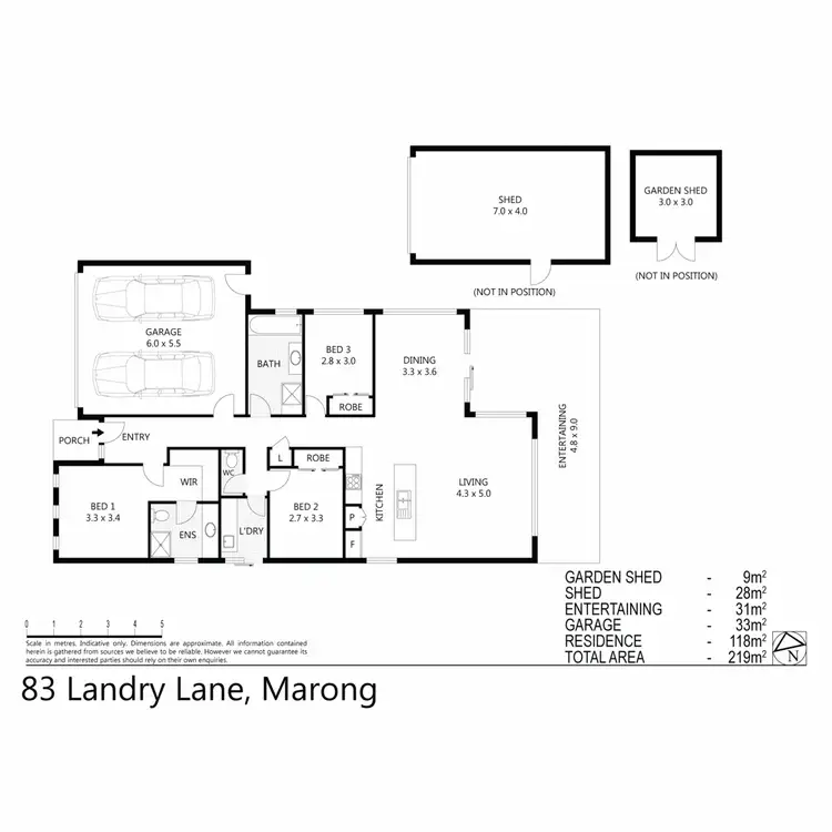 Floorplan of Homely house listing, 83 Landry Lane, Marong VIC 3515