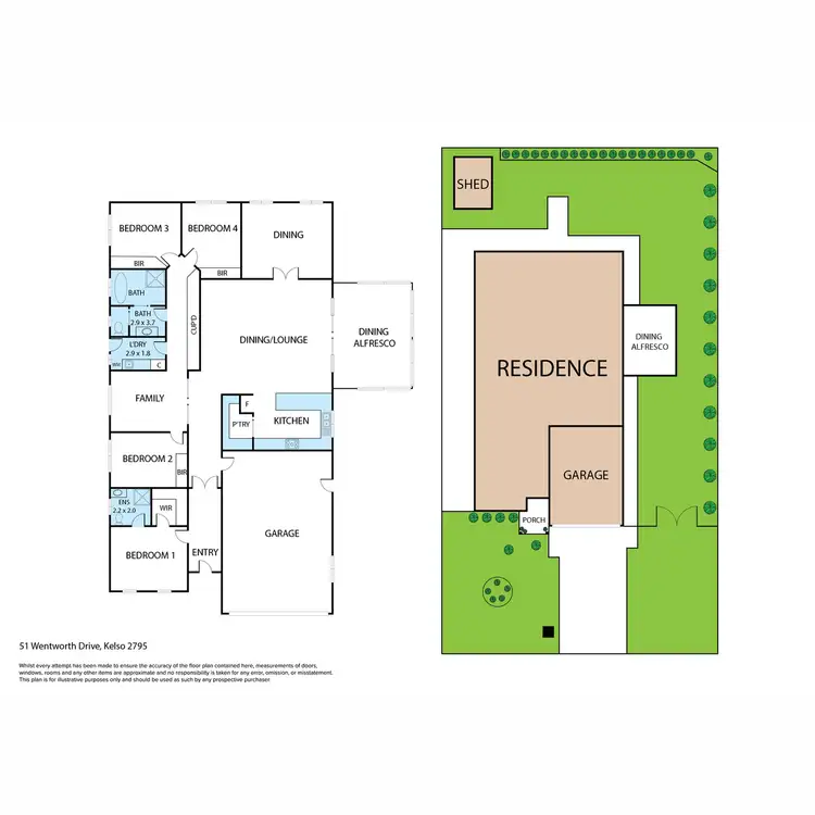 Floorplan of Homely house listing, 51 Wentworth Drive, Kelso NSW 2795