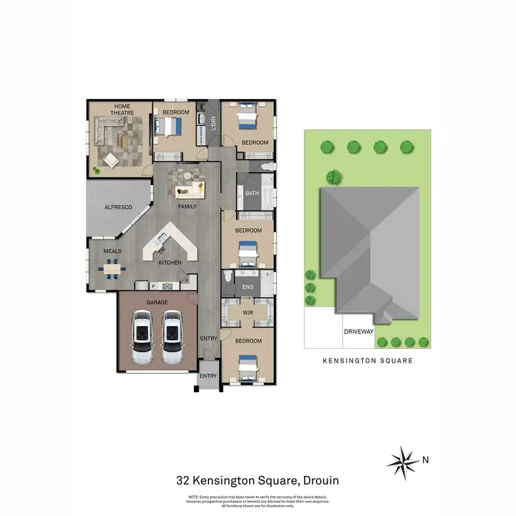 Floorplan of Homely house listing, 32 Kensington Square, Drouin VIC 3818
