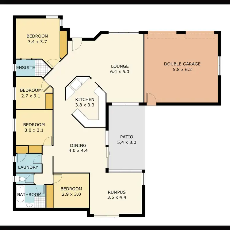 Floorplan of Homely house listing, 34 Teasdale Drive, Nerang QLD 4211