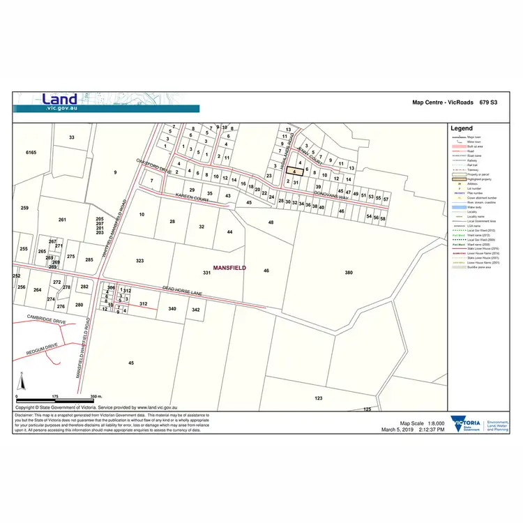 Floorplan of Homely land listing, 4 Highlands Road, Mansfield VIC 3722