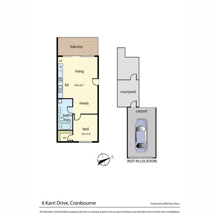 Floorplan of Homely unit listing, 6 Karri Drive, Cranbourne VIC 3977