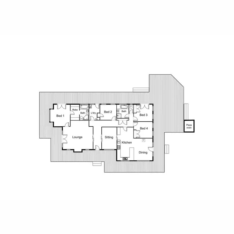 Floorplan of Homely rural property listing, 253 McLeod Lane, Mansfield VIC 3722
