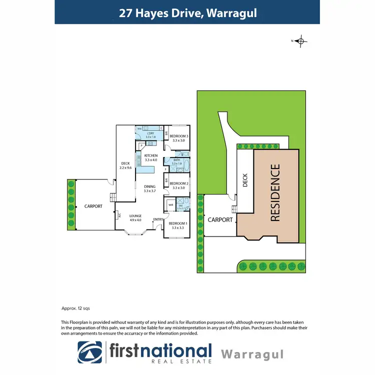 Floorplan of Homely house listing, 27 Hayes Drive, Warragul VIC 3820
