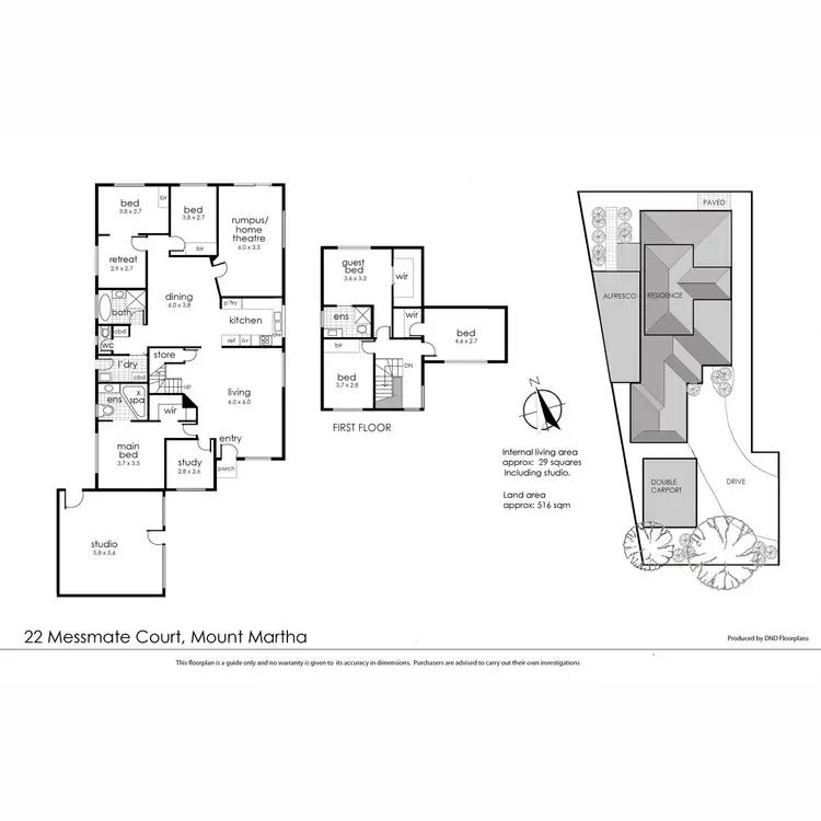 Floorplan of Homely house listing, 22 Messmate Court, Mount Martha VIC 3934