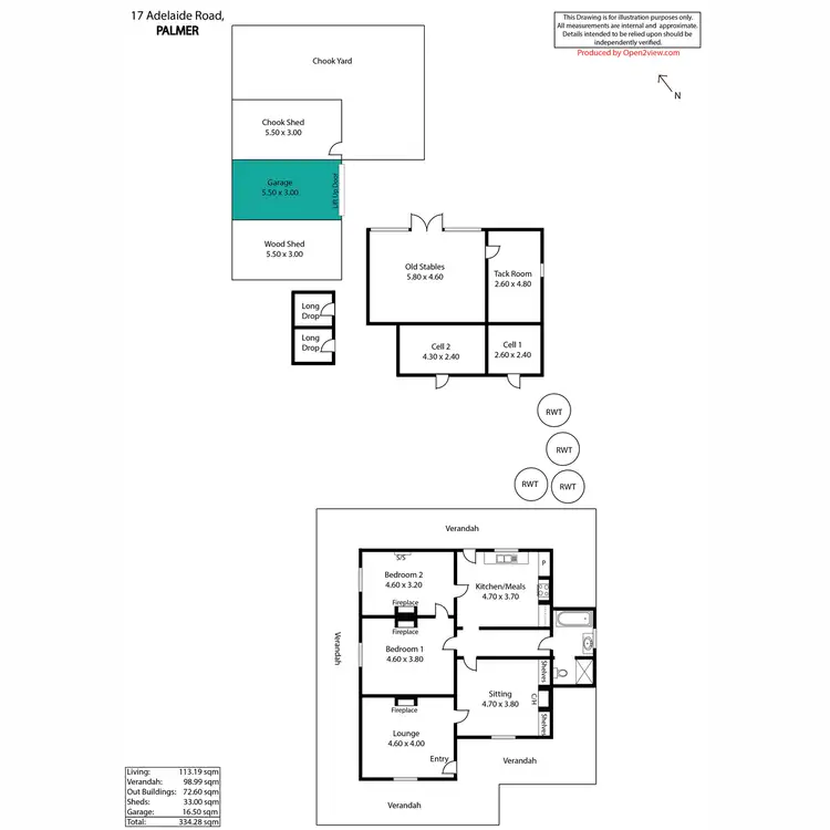 Floorplan of Homely house listing, 17 Adelaide Road, Palmer SA 5237