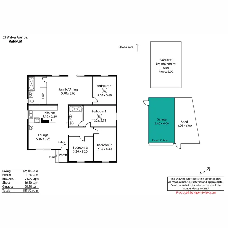 Floorplan of Homely house listing, 21 Walker Avenue, Mannum SA 5238