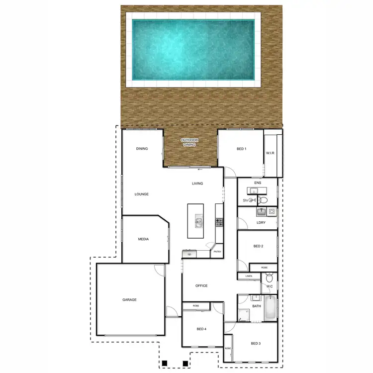 Floorplan of Homely house listing, 57 Kanangra Street, Stafford QLD 4053