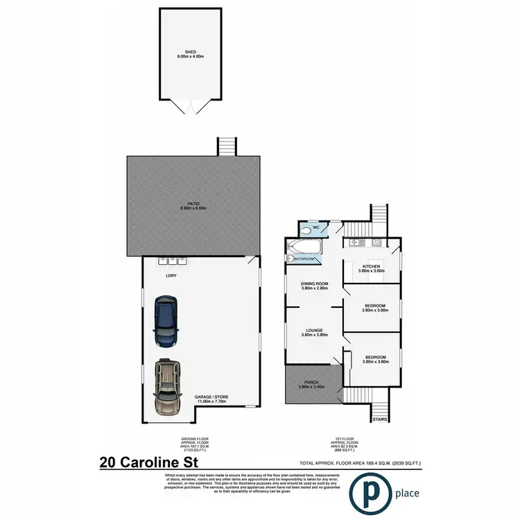Floorplan of Homely house listing, 20 Caroline Street, Annerley QLD 4103