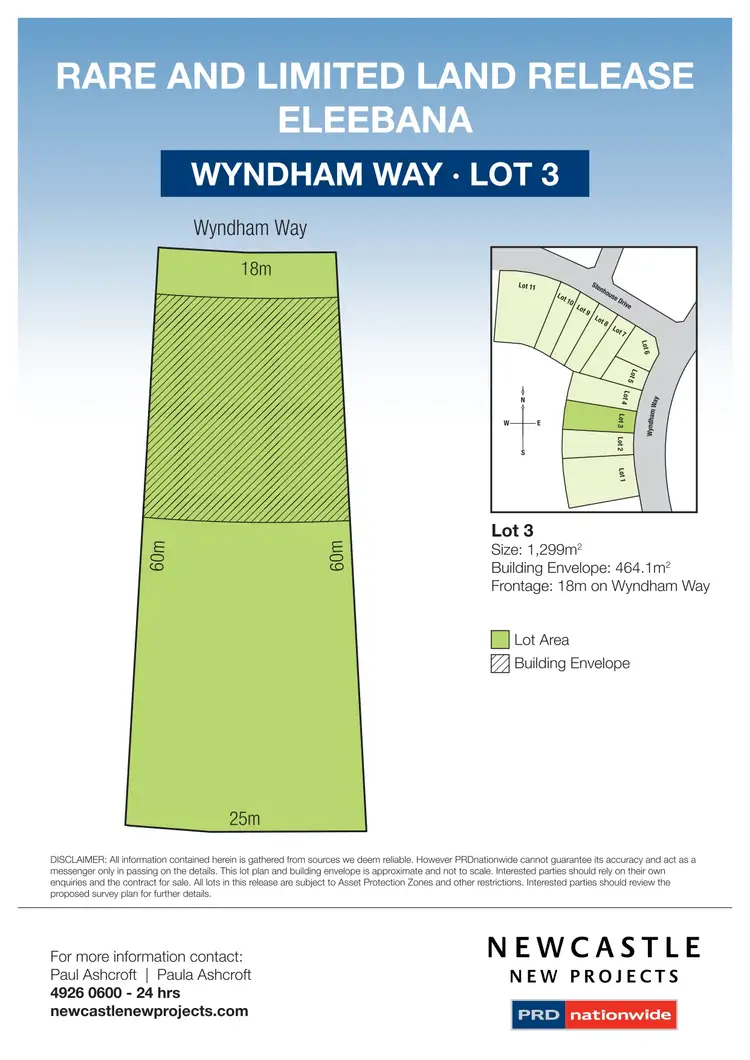 Floorplan of Homely land listing, LOT 3, 113 Wyndham Way, Eleebana NSW 2282