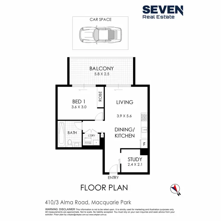 Floorplan of Homely apartment listing, 610/3 Alma Road, Macquarie Park NSW 2113
