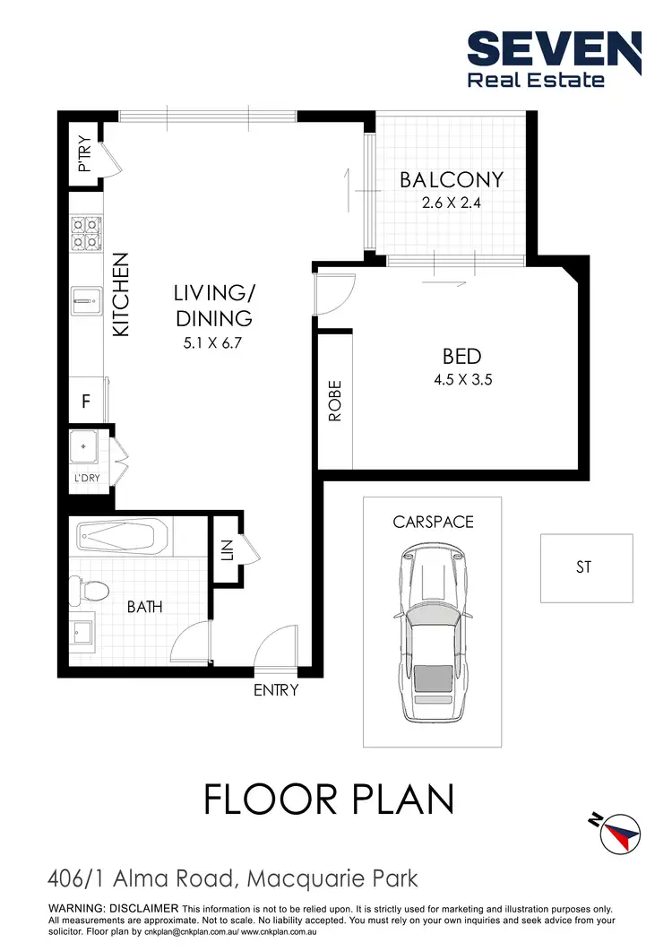 Floorplan of Homely apartment listing, 406/1 Alma Road, Macquarie Park NSW 2113