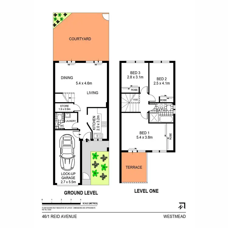 Floorplan of Homely townhouse listing, 46/1 Reid Avenue, Westmead NSW 2145