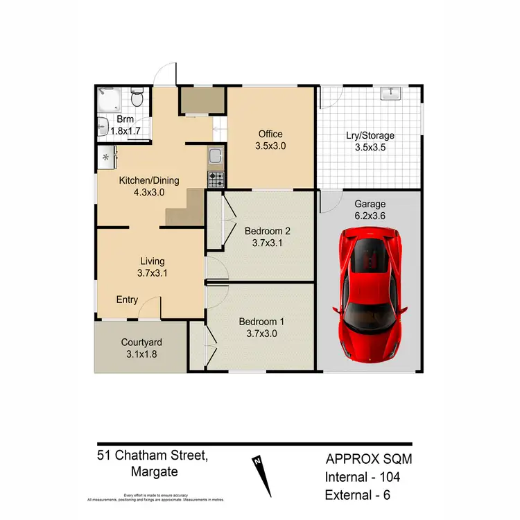 Floorplan of Homely house listing, 51 Chatham Street, Margate QLD 4019