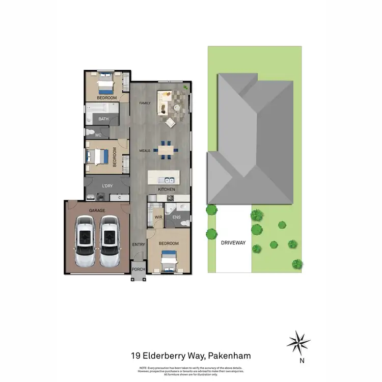 Floorplan of Homely house listing, 19 Elderberry Way, Pakenham VIC 3810