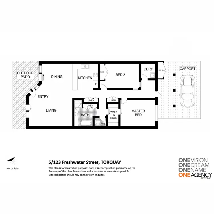 Floorplan of Homely apartment listing, 5/123 Freshwater Street, Torquay QLD 4655