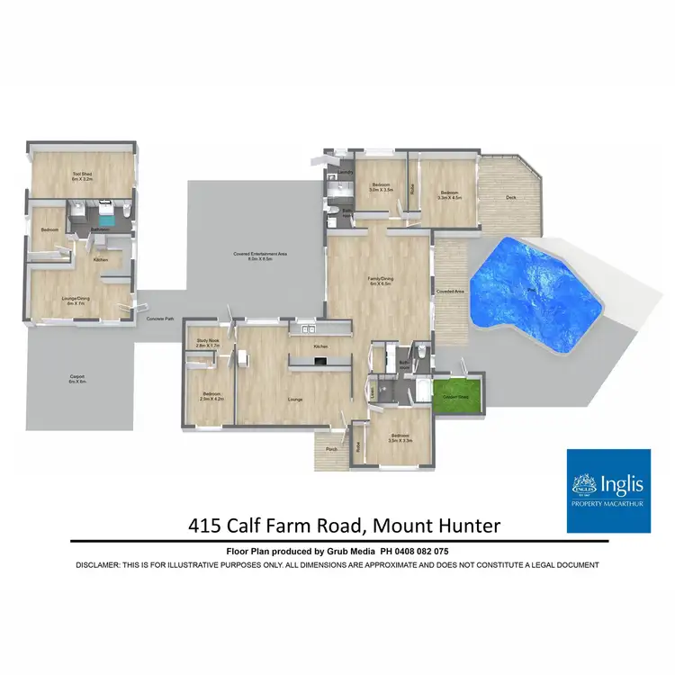 Floorplan of Homely rural property listing, 415 Calf Farm Road, Mount Hunter NSW 2570